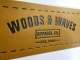 Woods & Waves leather patch